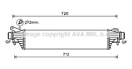 AVA QUALITY COOLING Интеркулер OL4662